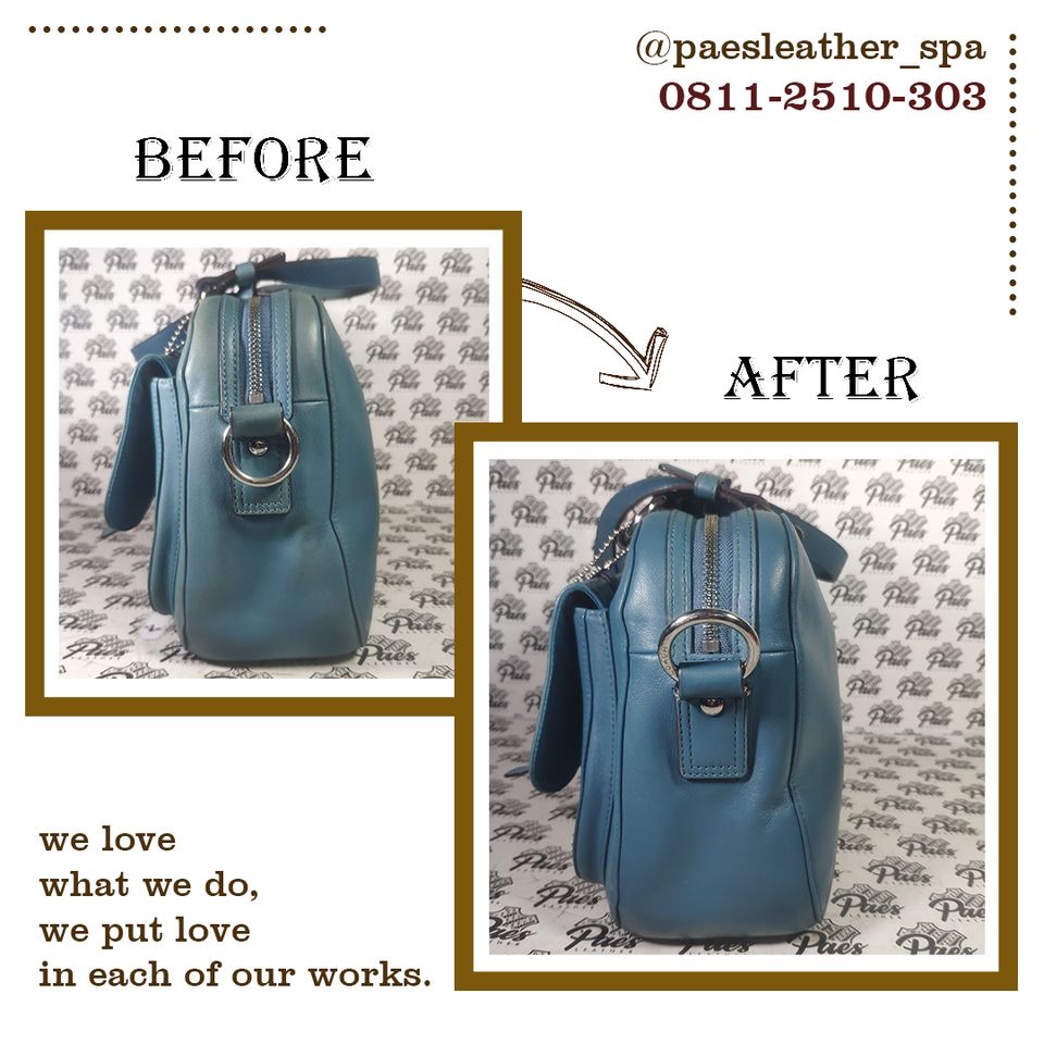 Jasa Reparasi Tas Branded Paes Leather Spa